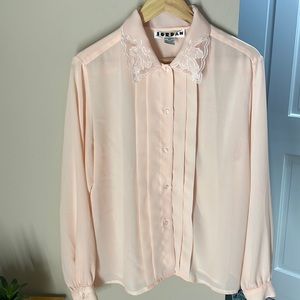 Jordan button down with floral collar